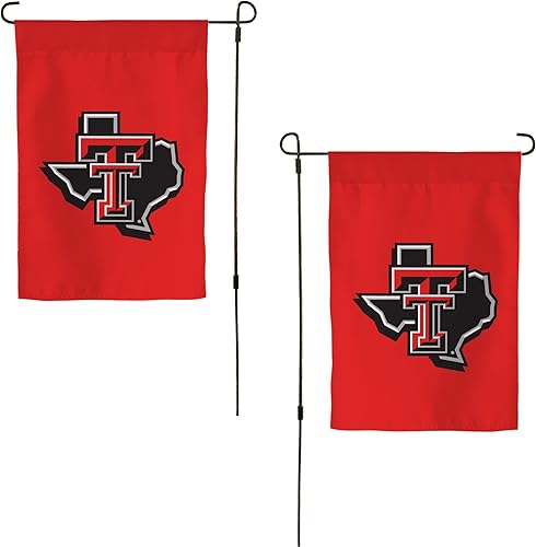 Desert Cactus Bandera de jardín TTU de la Universidad de Texas Tech – 19 x 12 pulgadas Texas Tech Red Raiders Banner, para exhibición al aire libre
