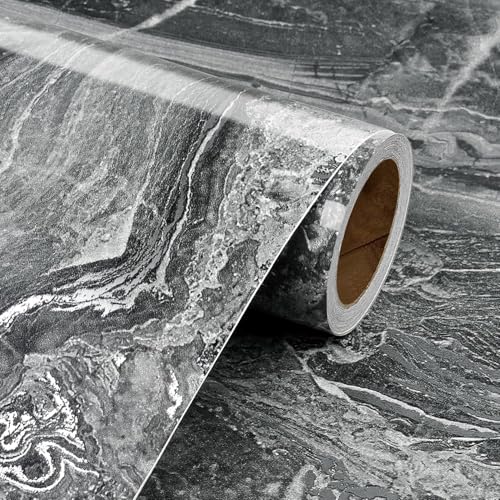 Papel pintado de mármol autoadhesivo impermeable y lavable para encimeras 5
