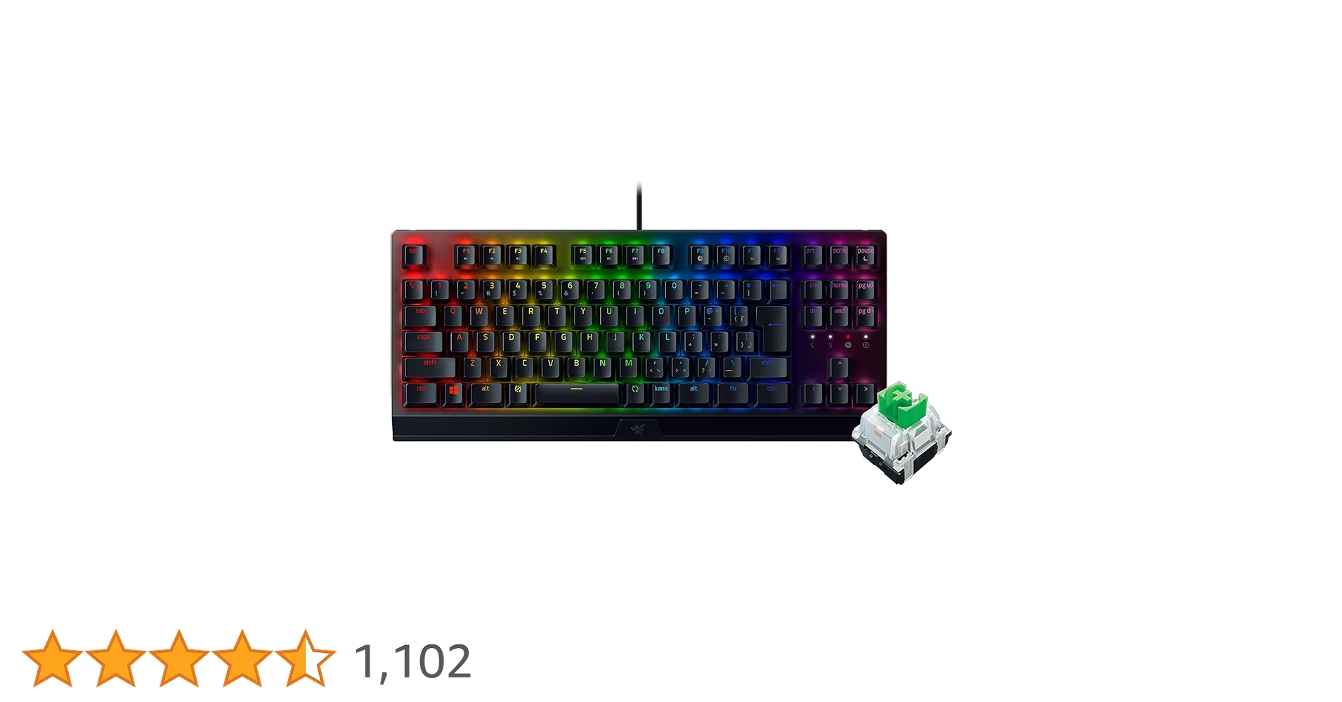 Amazon.co.jp: Razer ゲーミングキーボード テンキーレス メカニカル