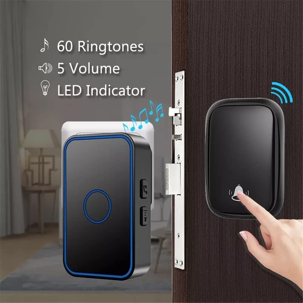 Powered Doorbell No Battery Need LED Doorbell 150M Remote Home 60 Ring Calling Bell