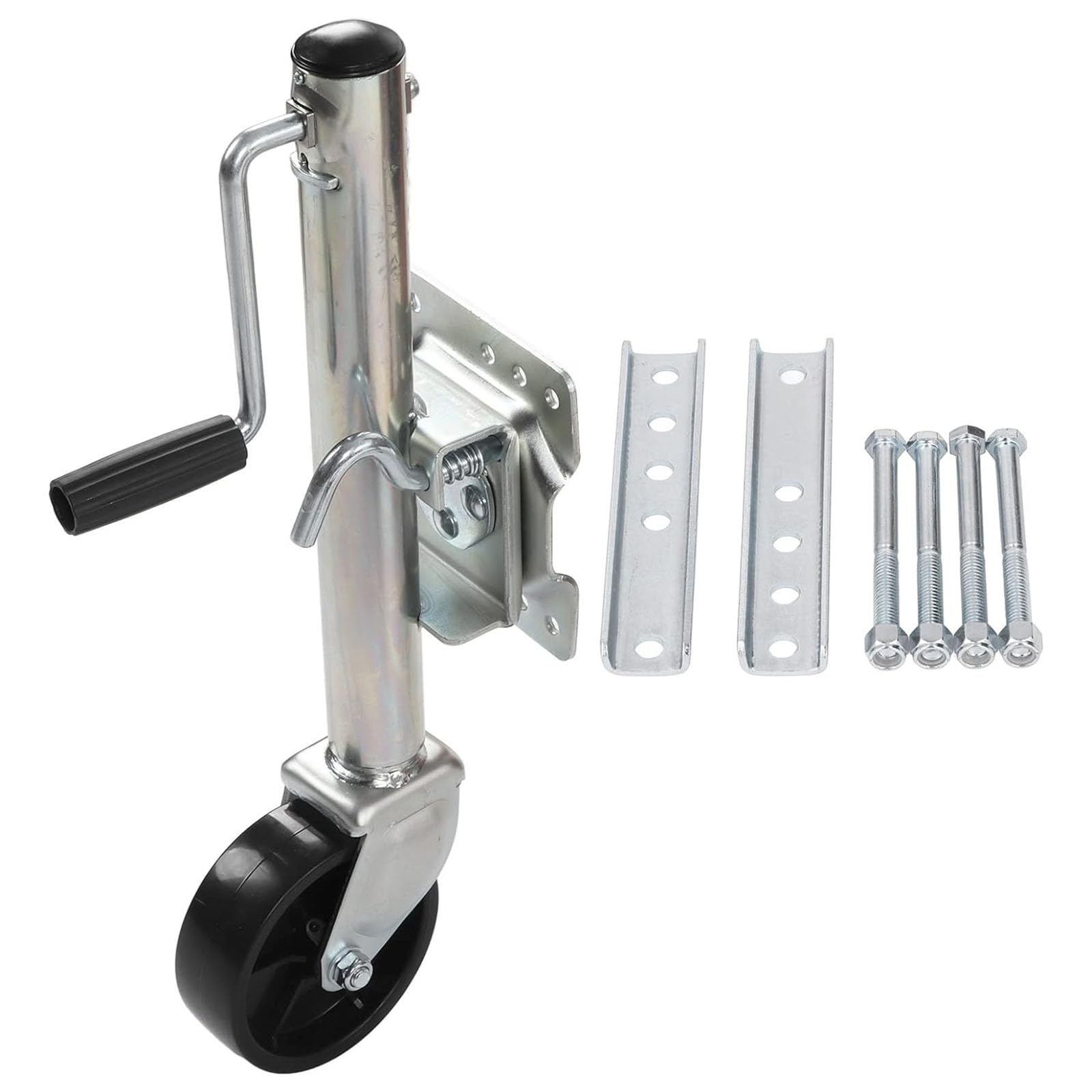 DFGHNBVC Heavy Duty Marine Swivel Trailer Jack With Automatic Wheel, 450Kg Load Capacity For Boat And Caravan Towing