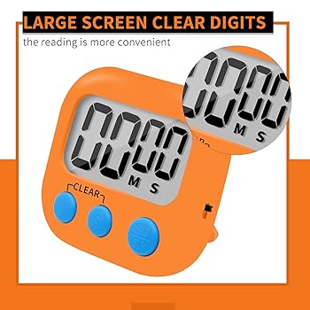 Amazon.com: 6 Pack Small Digital Kitchen Timer Magnetic Back