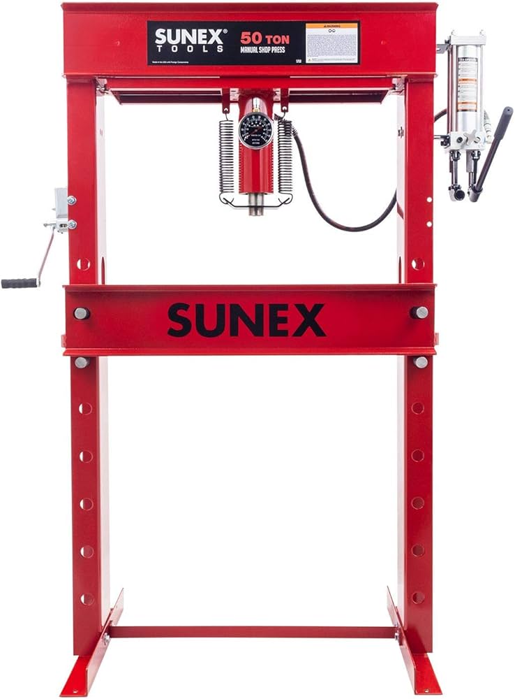 Amazon.com: Sunex 5750 50-Ton Manual Press : Sunex Tools Amazon.com: Sunex 5750 50-Ton Manual Press : Sunex Tools