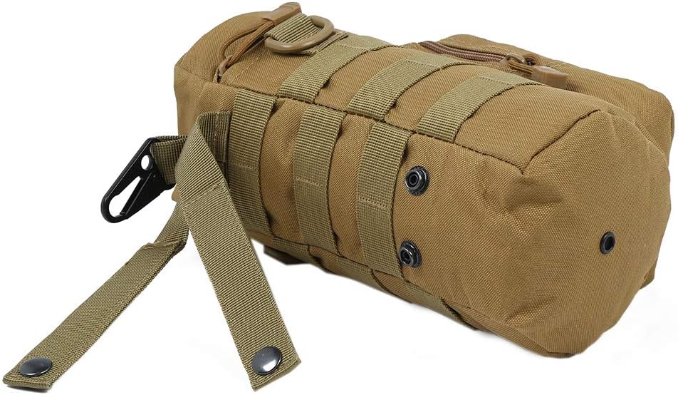 Molle Water Bottle Holder, Tactical Water Bottle Pouches for Backpack with D-Ring Hook - Image 6