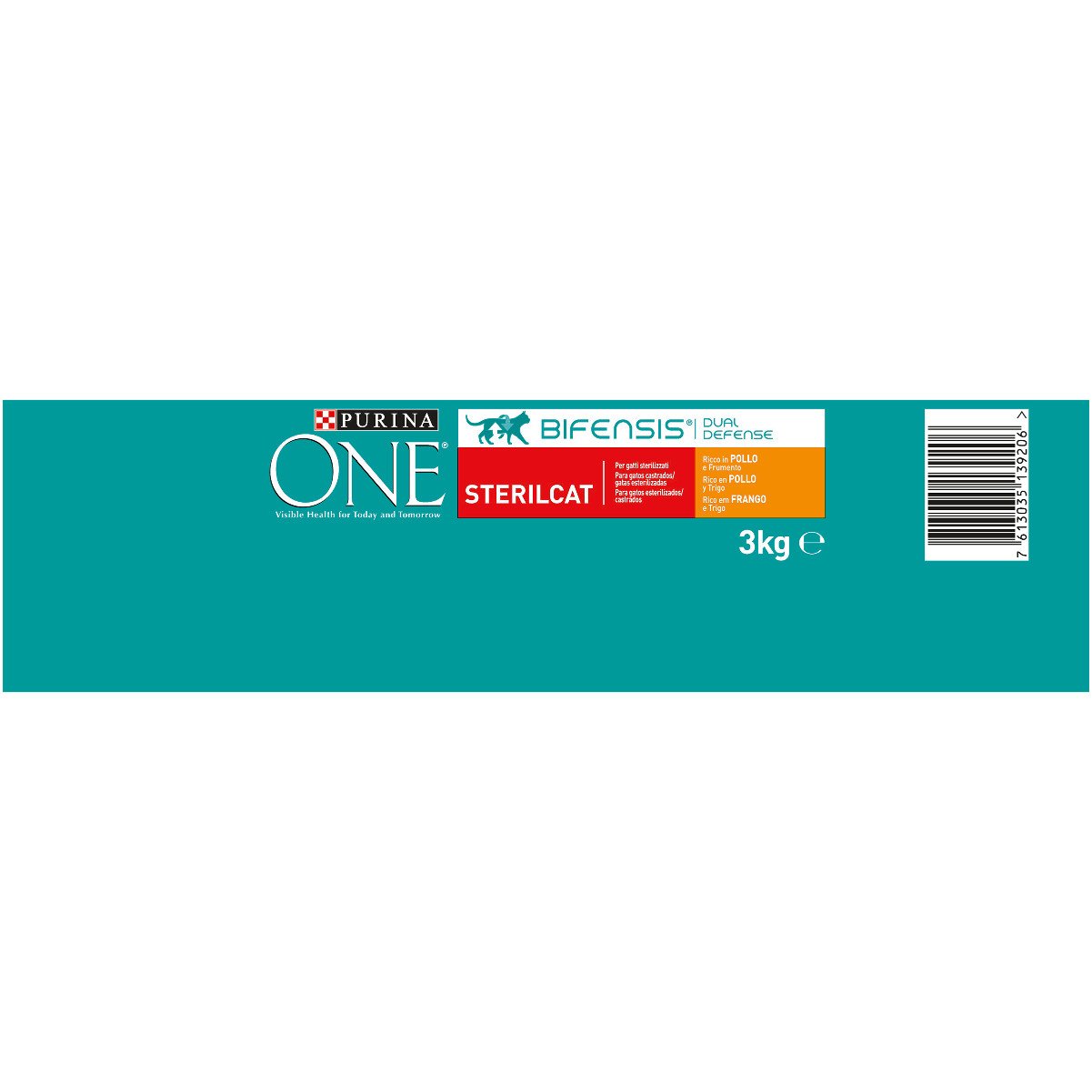 Purina ONE Bifensis Comida Pienso para Gato Esterilizado Adulto con Pollo, Bolsa de 2,8kg (Paquete de 2)