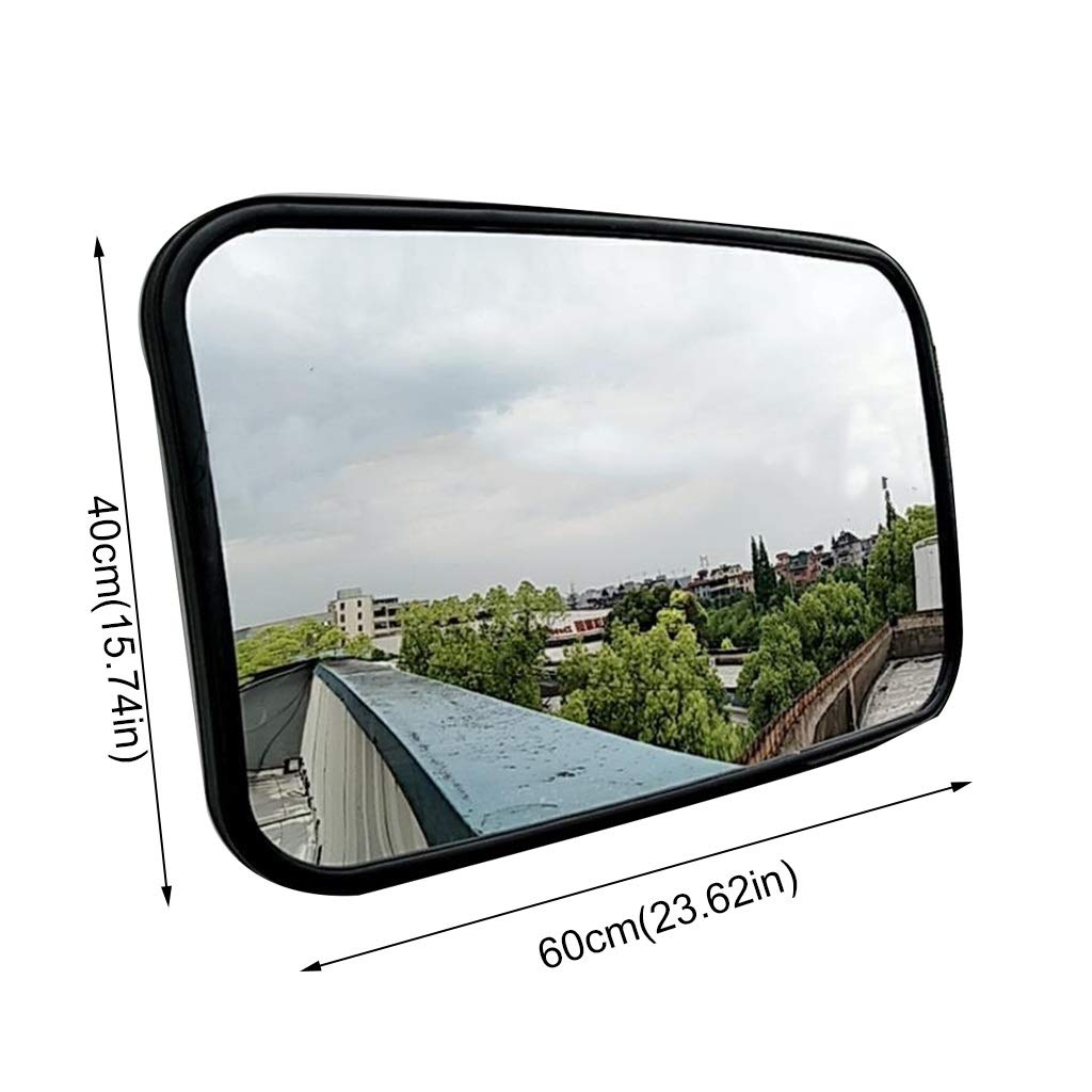 zyy Miroir De Circulation Miroirs De Sécurité 40cm 60cm pour La Route Sécurité Et Sécurité des Magasins avec Ajustable Support De Fixation (Size : 40cm*60cm)