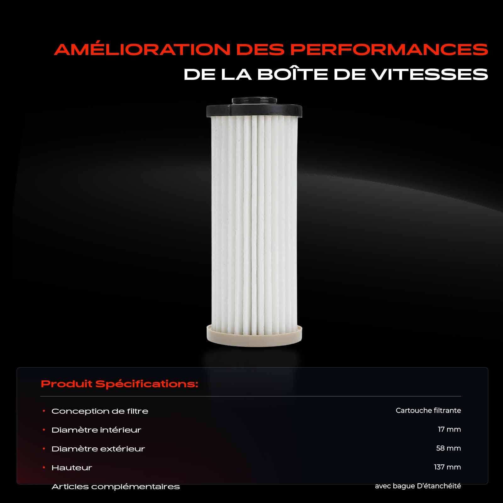 Frankberg Filtre de boîte de vitesses 0GC325183A | Compatible avec: A3 Limousine 8VM 8VS, O.c.t.a.v.i.a III 5E3 NL3 NR3, Q3 Sportback F3N, A3 8V1 8VK
