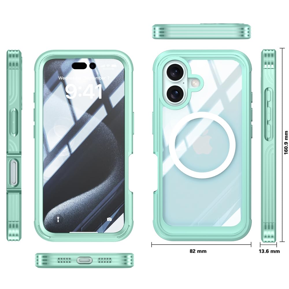 Amazon.co.jp: iPhone 16 ケース MagSafe対応 全面カバー 両面