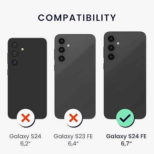 Miniatura 10 de kwmobile Funda compatible con Samsung Galaxy S23 - Funda de silicona TPU suave y delgada con bordes elevados - Fundas flexibles y a prueba de golpes