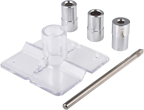 KATUR Juego de guía de taladro, conductor de 6/8/0.394 in para perforar mini plantilla de agujero de bolsillo, herramienta localizadora