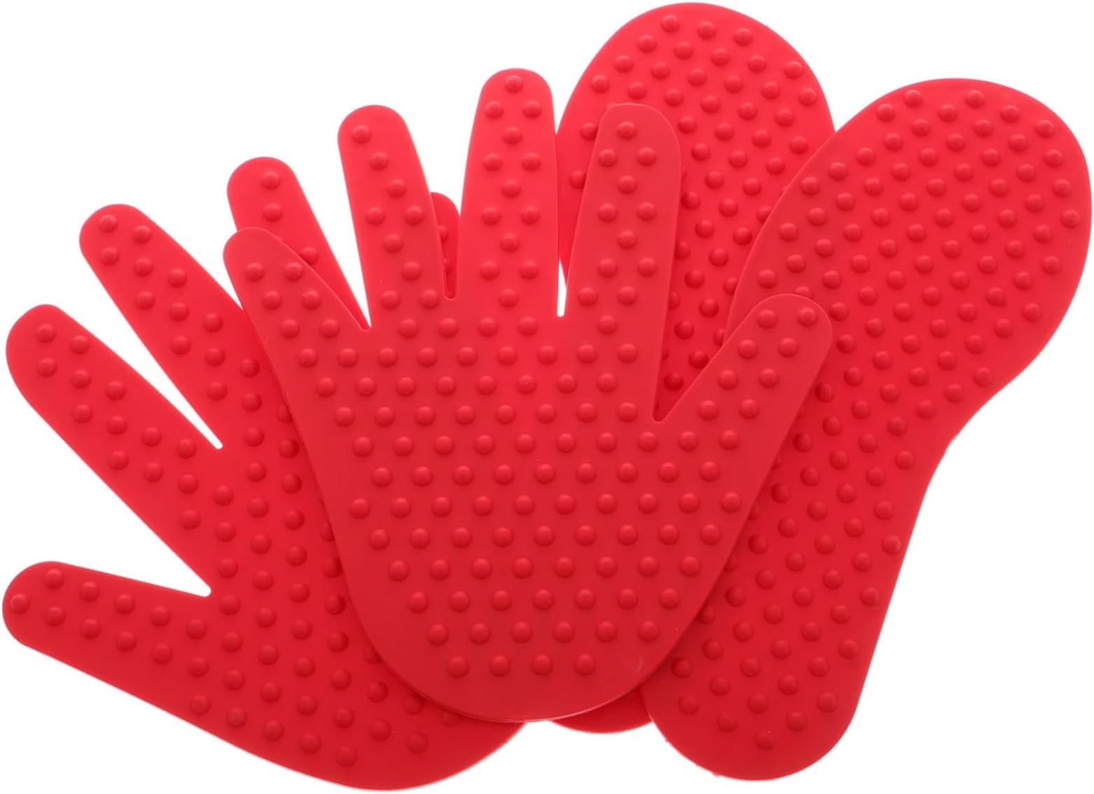 BESPORTBLE Sensory Floor Mats Set with Red Soft Tactile Foot and Hand Prints for Kids Outdoor Sensory Integration Toys for Motor Skills Development