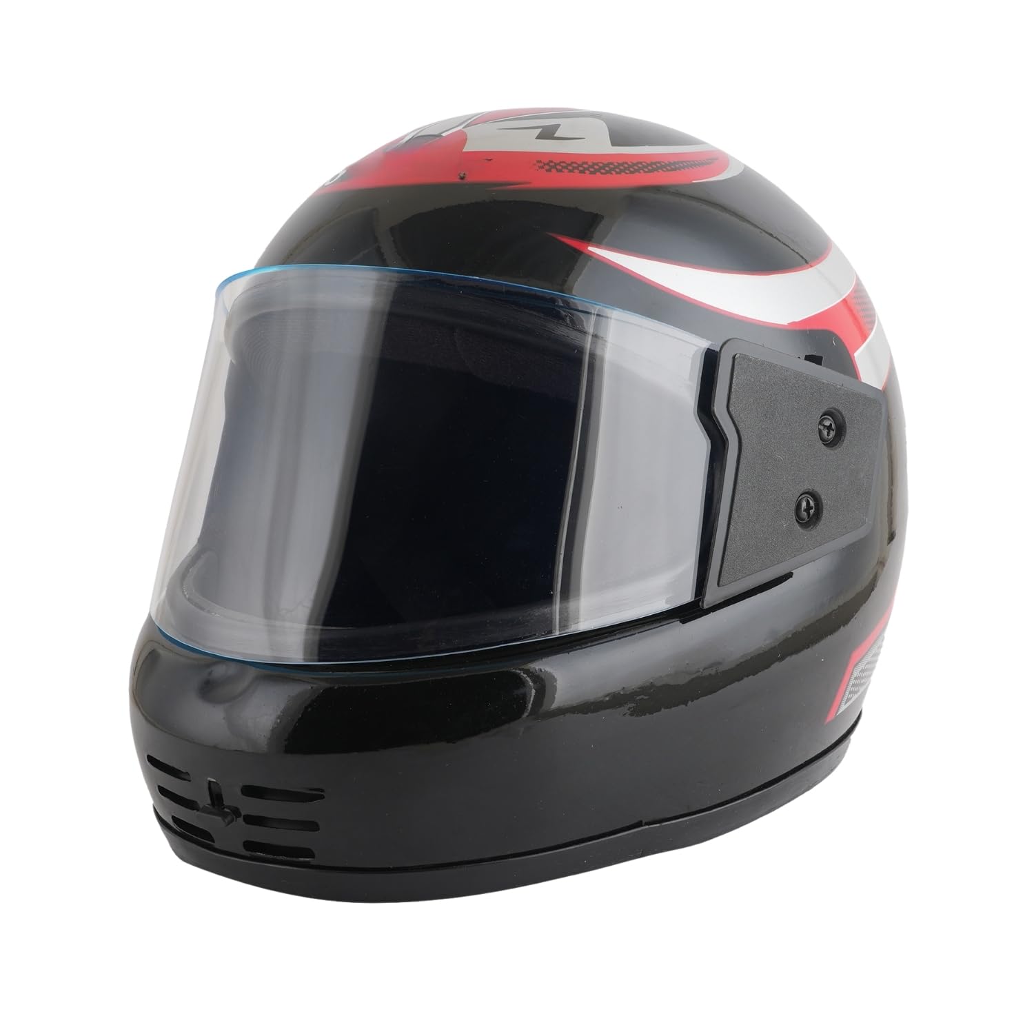 Sage Square Audi Kimi Full Face Helmet | ISI Certified | Clear Visor | Comfort Inner Padding | Designed for Extra Comfort & Style (Black Glossy-Red Decal)-image-21