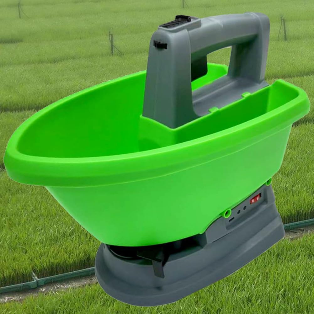 Épandeur d'engrais électrique portatif pour l'entretien des potagers et vergers