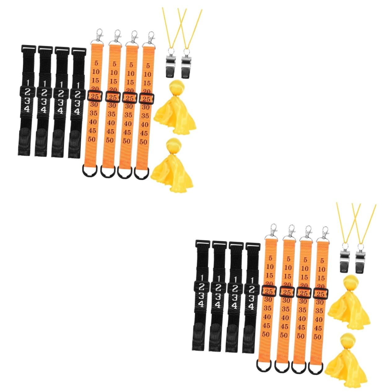 Clip de chaîne d'arbitre Trousse kit de Football kit d'arbitre de compétition kit d'arbitre Standard Clips Clip de chaîne de Football kit d'arbitre de Football Alliage