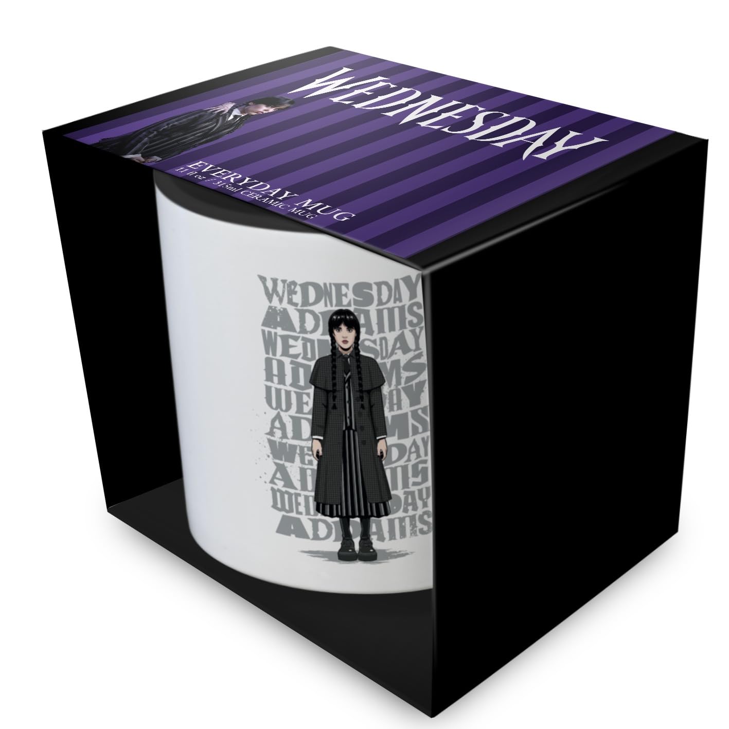 Pyramid International Wednesday Season 2 (Wednesday Addams) Coloured Inner Mug 11oz / 315ml – Gothic TV Show Coffee Cup