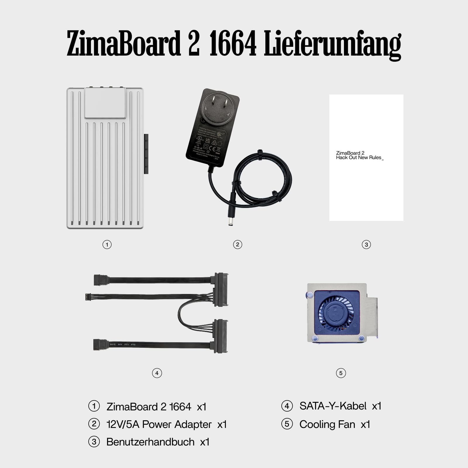 ZimaBoard 2 Home Server, DIY-NAS & Personal-Cloud-Gerät, Single-Board Intel N150, 16GB LPDDR5, Dual-2.5G-LAN, PCIe-3.0-Erweiterung, Barebone-Netzwerkspeicher für Homelab, Firewall, Router & Mini-PC
