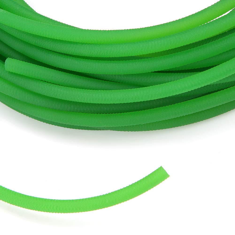 Akozon Cinturón Redondo de Poliuretano para Polea de Ranura Tipo O 4mm 10m