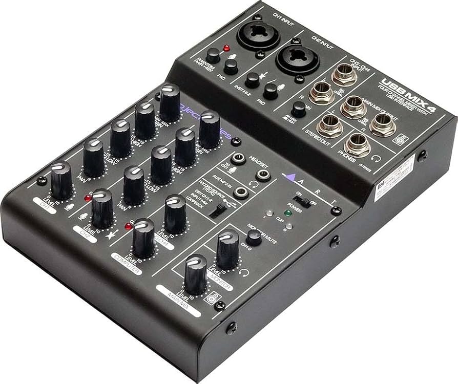 Amazon | ART エー・アール・ティー 4チャンネルUSBミキサー USB