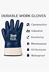 Kavish Blue Nitrile Coated Work Gloves Heavy-Duty Oil & Water Resistant Safety Gloves with Grip for Industrial Mechanical Use