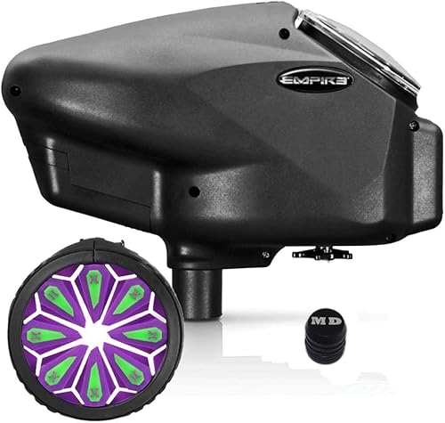 Maddog Empire Halo Too - Cargador electrónico de paintball con alimentación épica de velocidad HK Army y tanque de paintball HPA paquete de