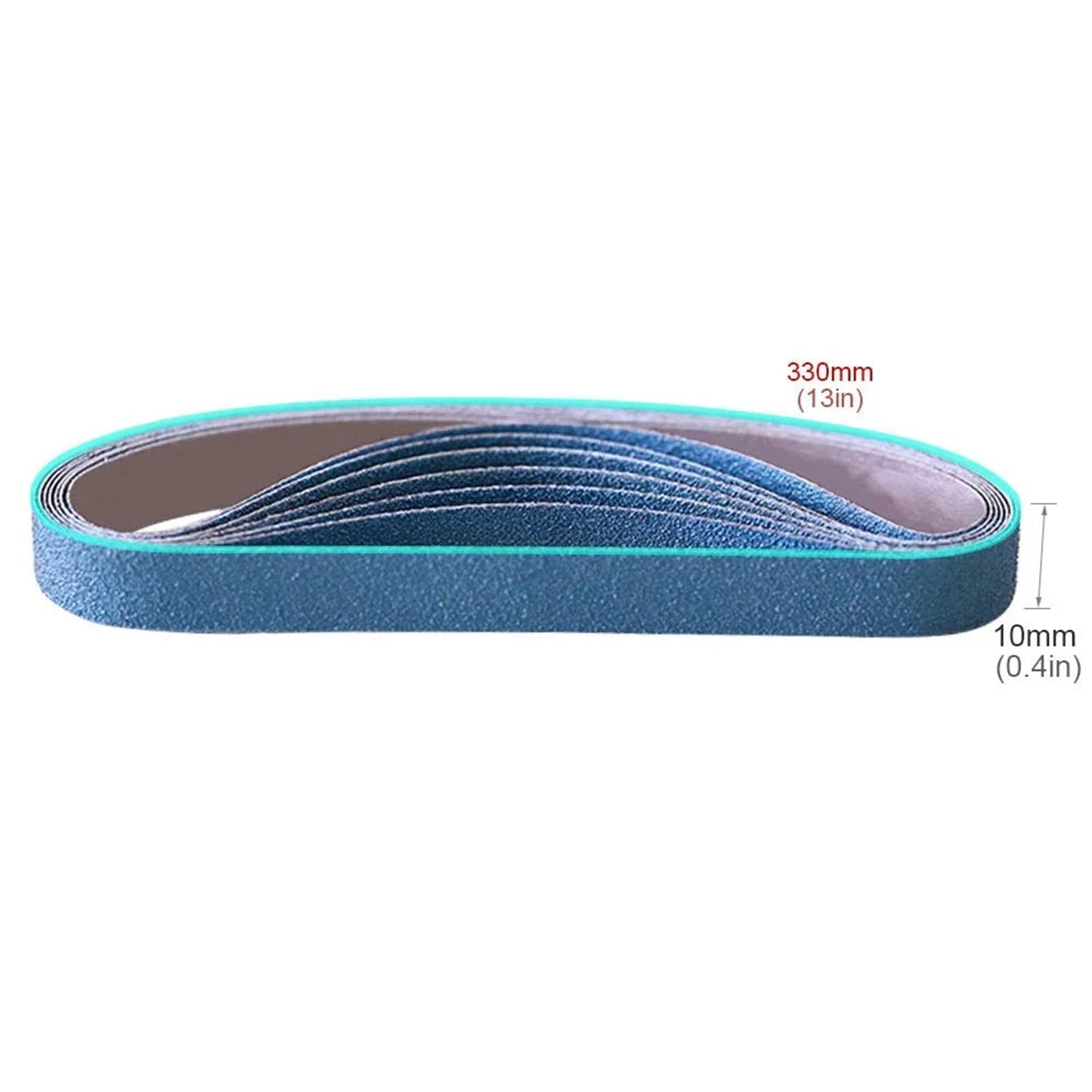 Pasy szlifierskie, Taśmy szlifierskie z tlenku cyrkonu 30 szt. Różne rozmiary Ziarnistość 40/60/80/120 Do drewna i metalu(Girt120-30pcs,457x13mm)