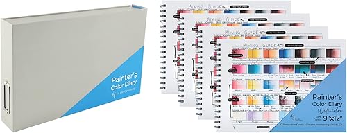 HG Art Concepts Painters - Diario de acuarela y medios mixtos con estuche para carpeta, libro de muestras de color sin ácidos encuadernado en