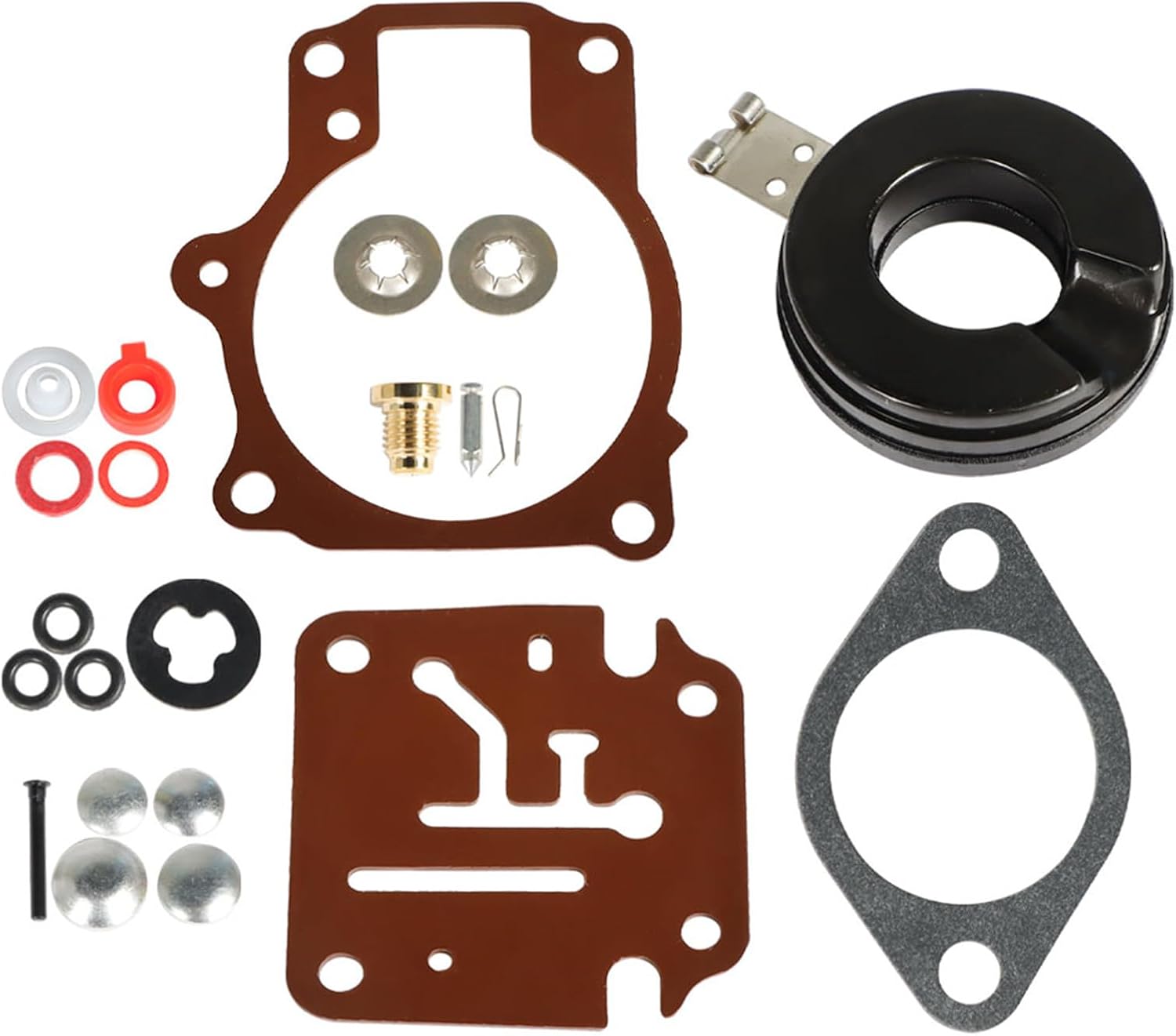 Autoparts 3-Pack Carburetor Carb Repair Kit with Float Replacement for Johnson Evinrude 65 70 75HP