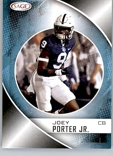 2023 SAGE High Series #132 Joey Porter, Jr. Penn State Prospect/Pre NFL Football Card in Raw (NM or Better) Condition