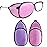eZAKKA Eye Patches for Adults Kids Eye Patch for Glasses Silk Patch for Lazy Eye Amblyopia Strabismus and After Surgery (Purple + Pink)