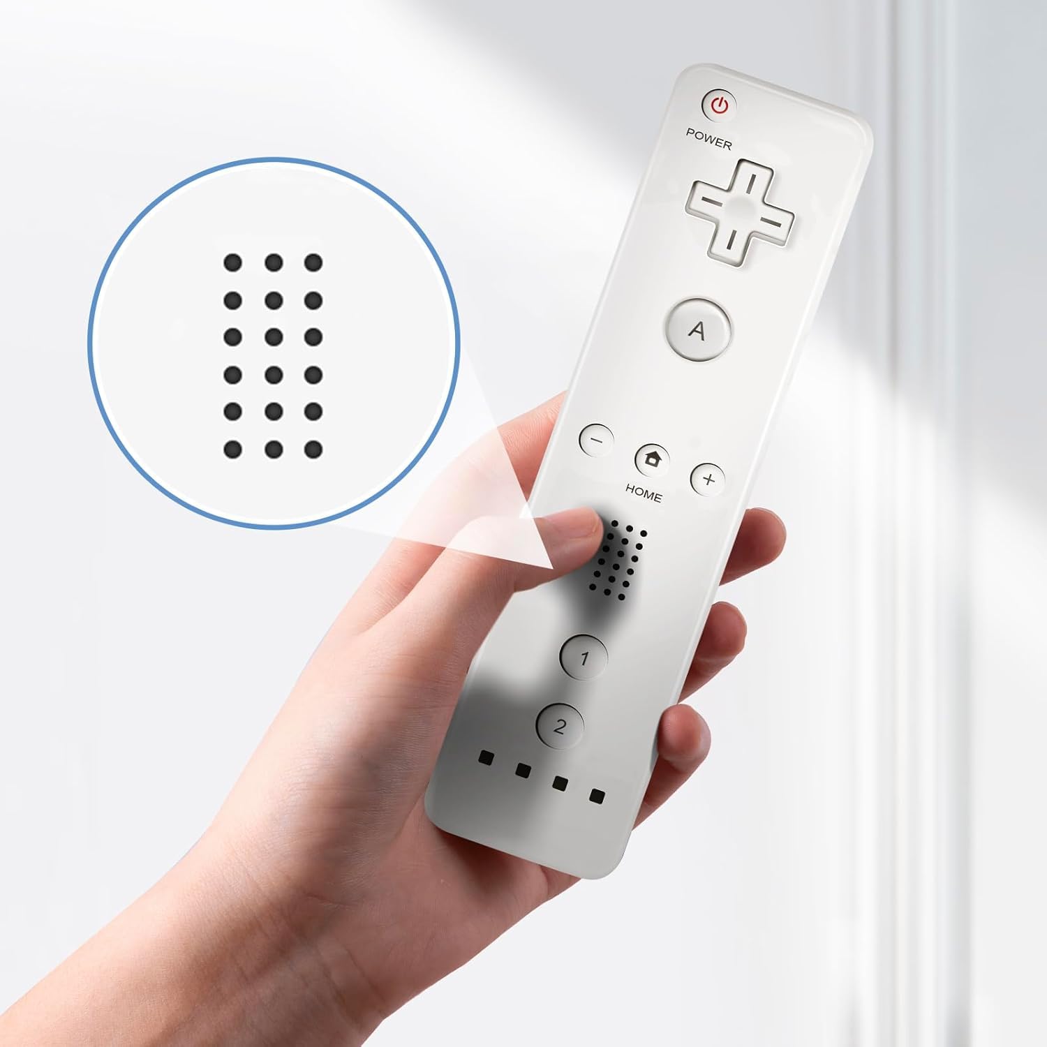 AUFGLO Télécommande et Nunchuck compatibles avec la Wii/Wii U - Comprend un étui en silicone et une dragonne (Noir+Blanc)