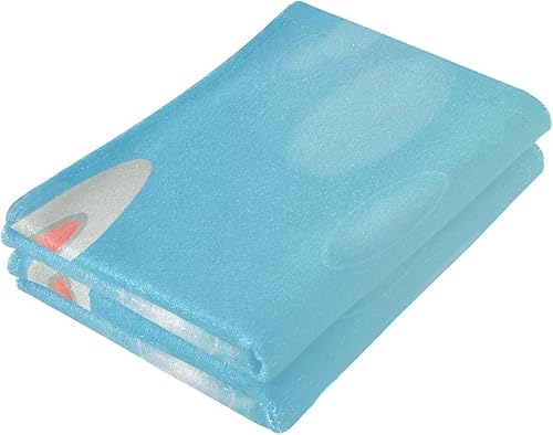 Miniatura 3 de Juego de 2 toallas de cara de conejo con huevos coloridos de Pascua, toallas de mano, toallas de playa, baño y cocina, 30 x 15 pulgadas