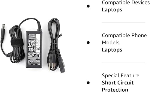 Miniatura 9 de Dell Cargador adaptador de CA para laptop de 65 vatios 195 V 334 a LA65NS2-01 compatible con 09RN2C 6TM1C HA65NS5-00 A065R039L punta de 0291in