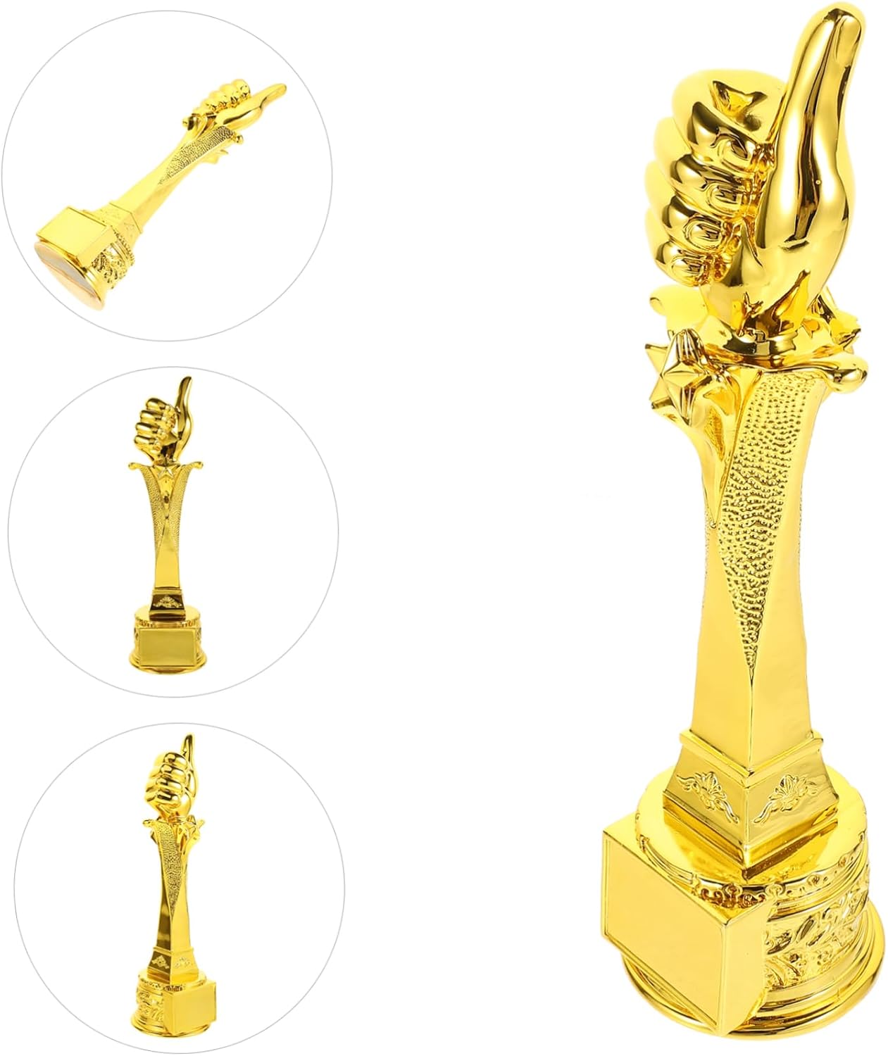 Unique Award Trophy Prop Resin Thumb Trophy Desk Gadgets Office Desk Accessories