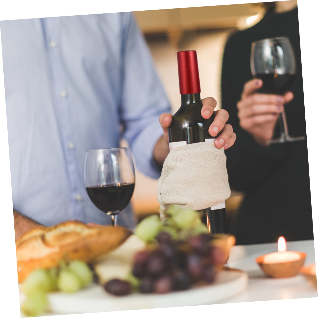 BEBEMOKO Wine Bottle Seals 100pcs Heat Shrinkable Plastic Wine Bottle Film Red Wine Bottle Cover Bottle Heat Shrink Cap Wine Heat Shrink Sealing