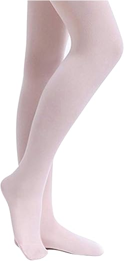 Stelle Girls' Footed Ballet Tights for Dance Class Toddler Kids 2T-15Y