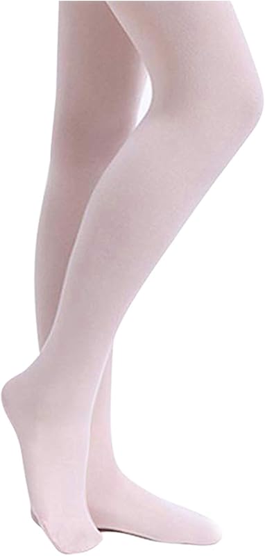Stelle Girls' Footed Ballet Tights for Dance Class Toddler Kids 2T-15Y