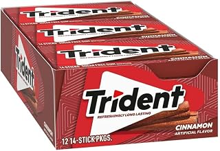 Trident Kaugummi Zimt, zuckerfrei, 12x14 Stück