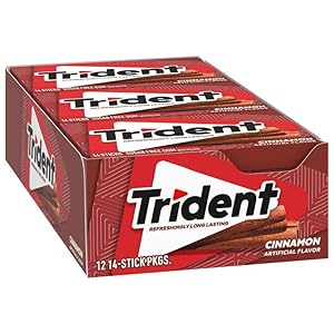 Trident Cinnamon Zuckerfreier Kaugummi, 12 Packungen