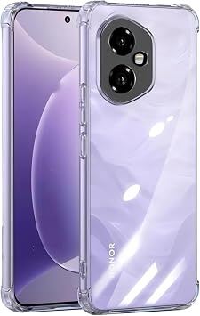 Honor 400 Pro Case Non-Yellowing Ultra Clear Air Corner Shockproof Transparent TPU Silicone Soft Back Cover Clear, Honor 400 pro