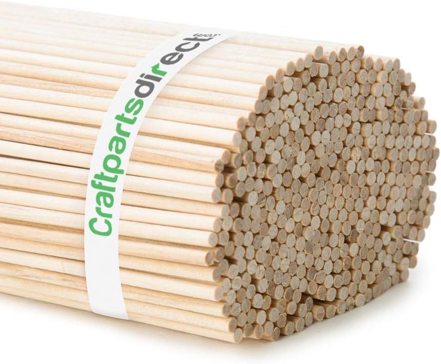 Wooden Dowel Rods 3/16" x 12" - Bag of 400