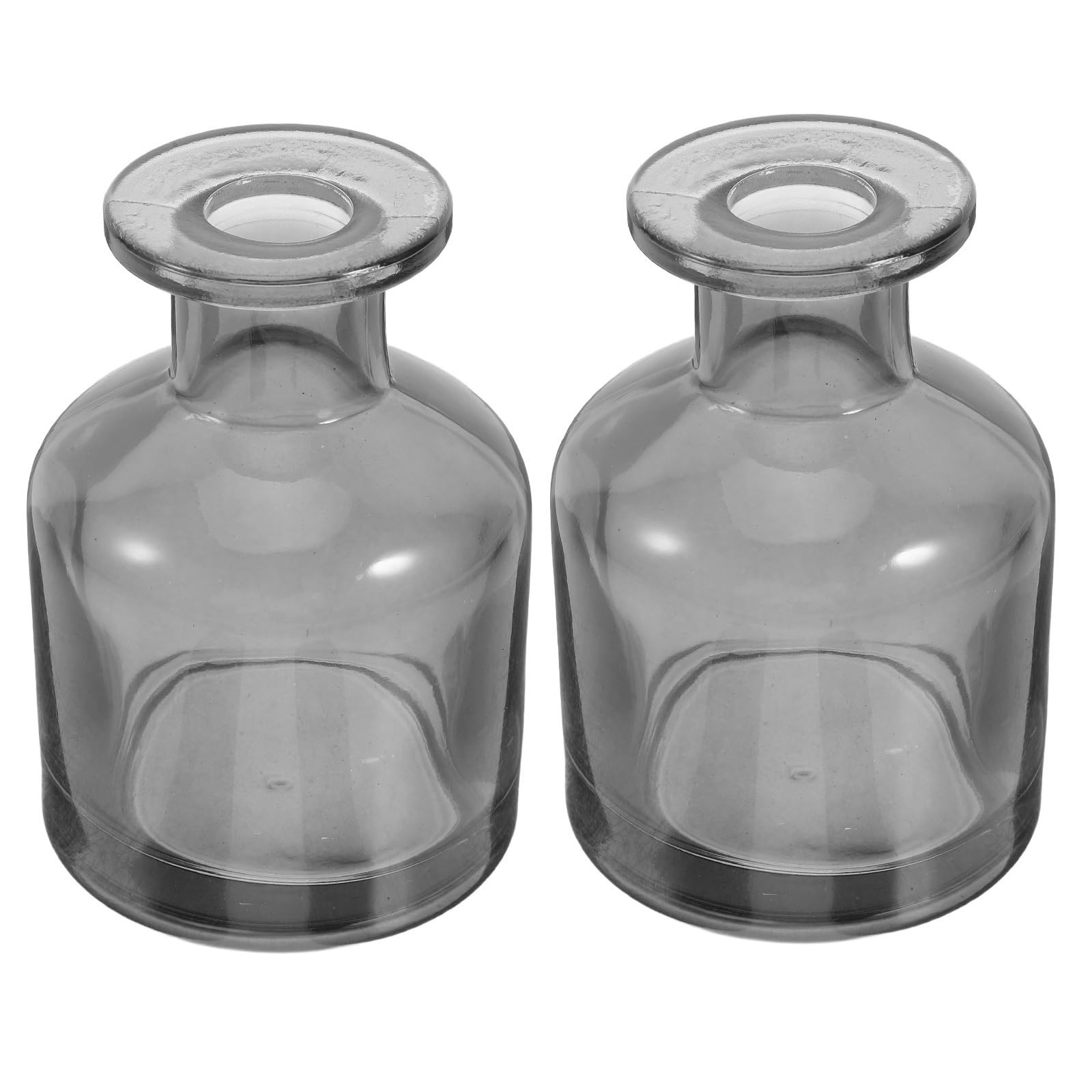 Botellas Difusoras de Vidrio Cilíndricas HEATSHAKING 2 Pcs 150 Ml para Aceites Esenciales en Oficina
