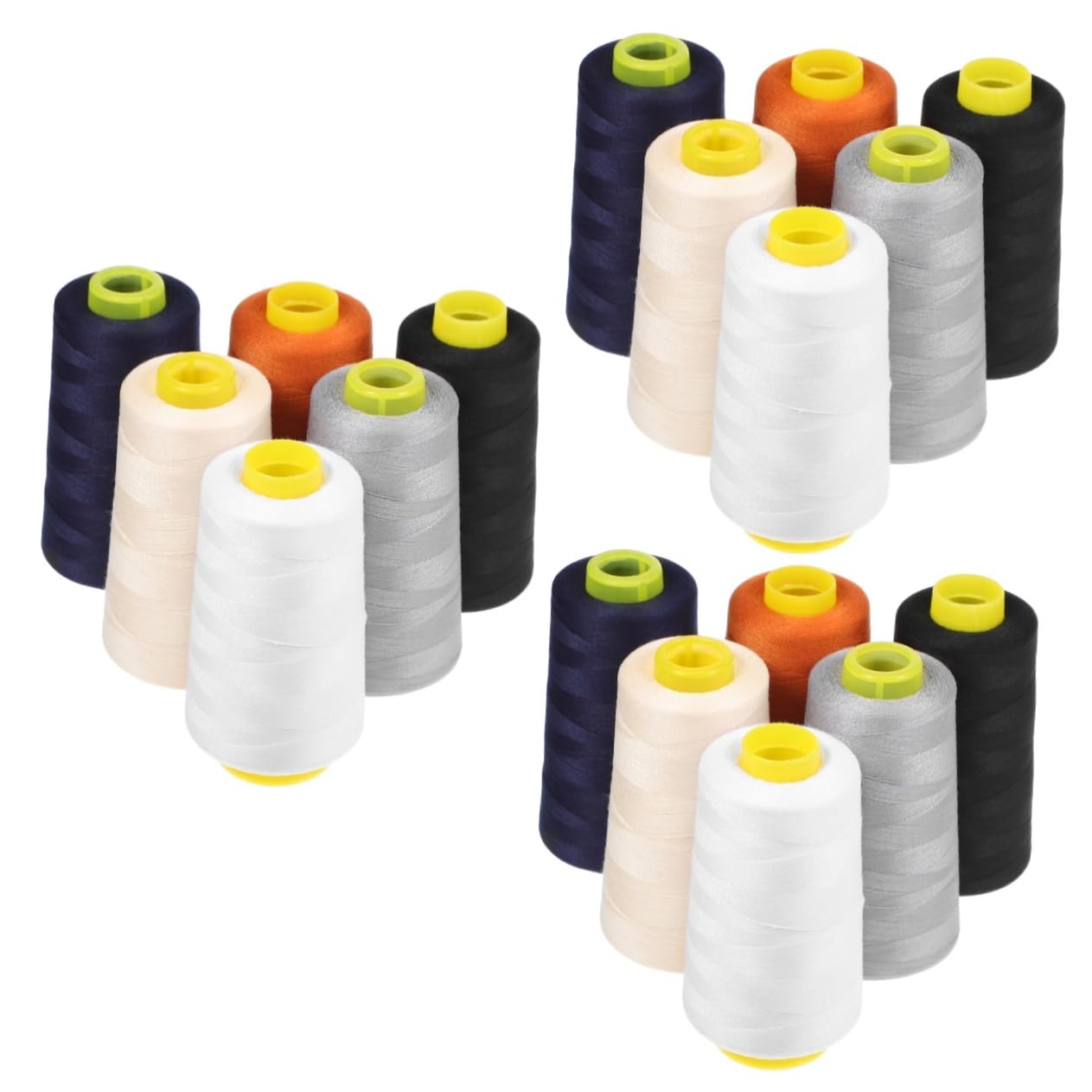 NUOBESTY 18piezas Hilos De Coser De Poliéster Yardas De Hilo Para Máquina De Coser y Bordado Para Proyectos De Costura y Manualidades