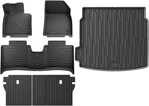 TPE Floor Mats Compatible for ZEEKR 001 2024,All-Weather 3D Floor Mats Trunk Pad Foot Mat Tray Car AccessoriesLeft Rudder 6pcs