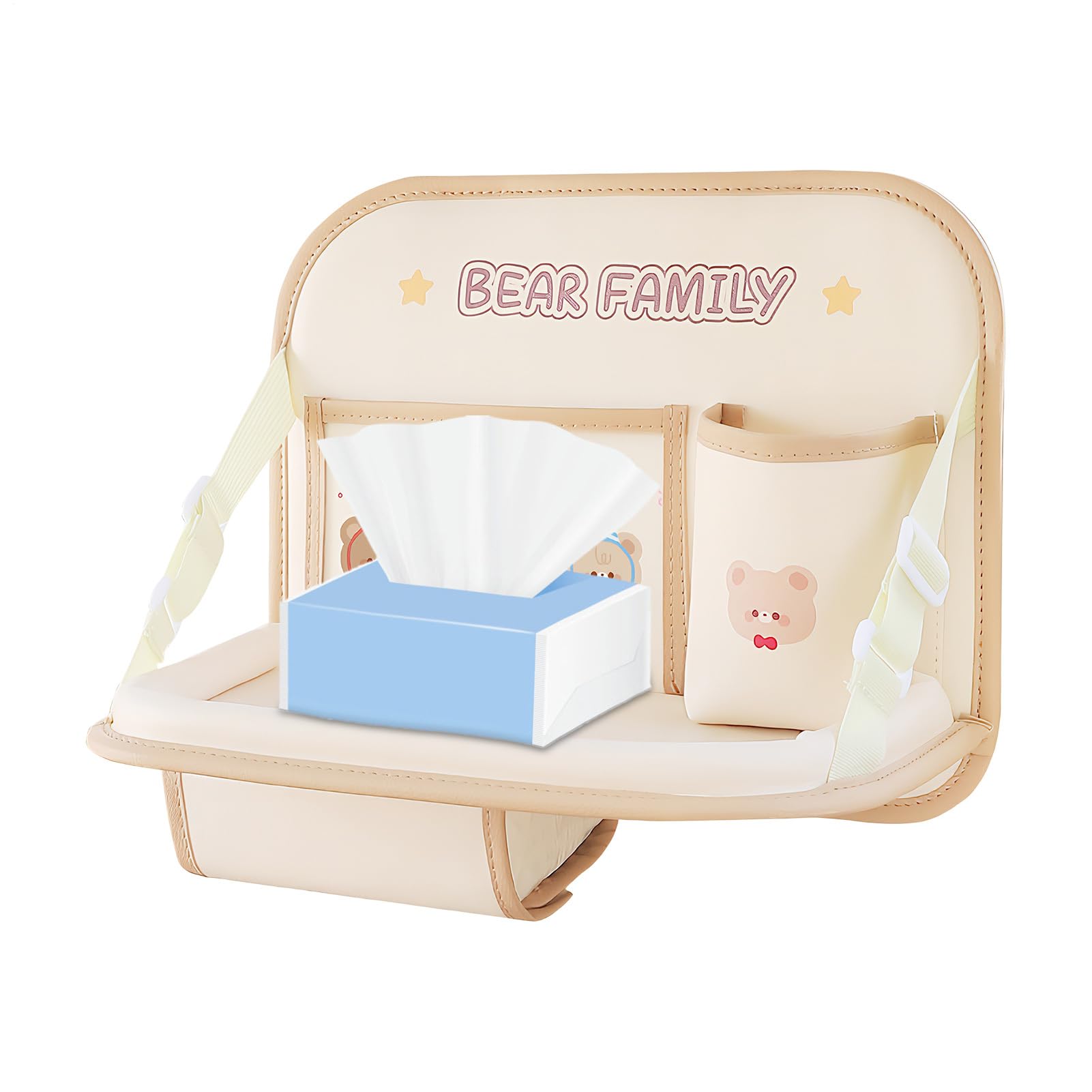 Accessoire d'intérieur automotive pour organiser le dos de siège avec rangement étanche