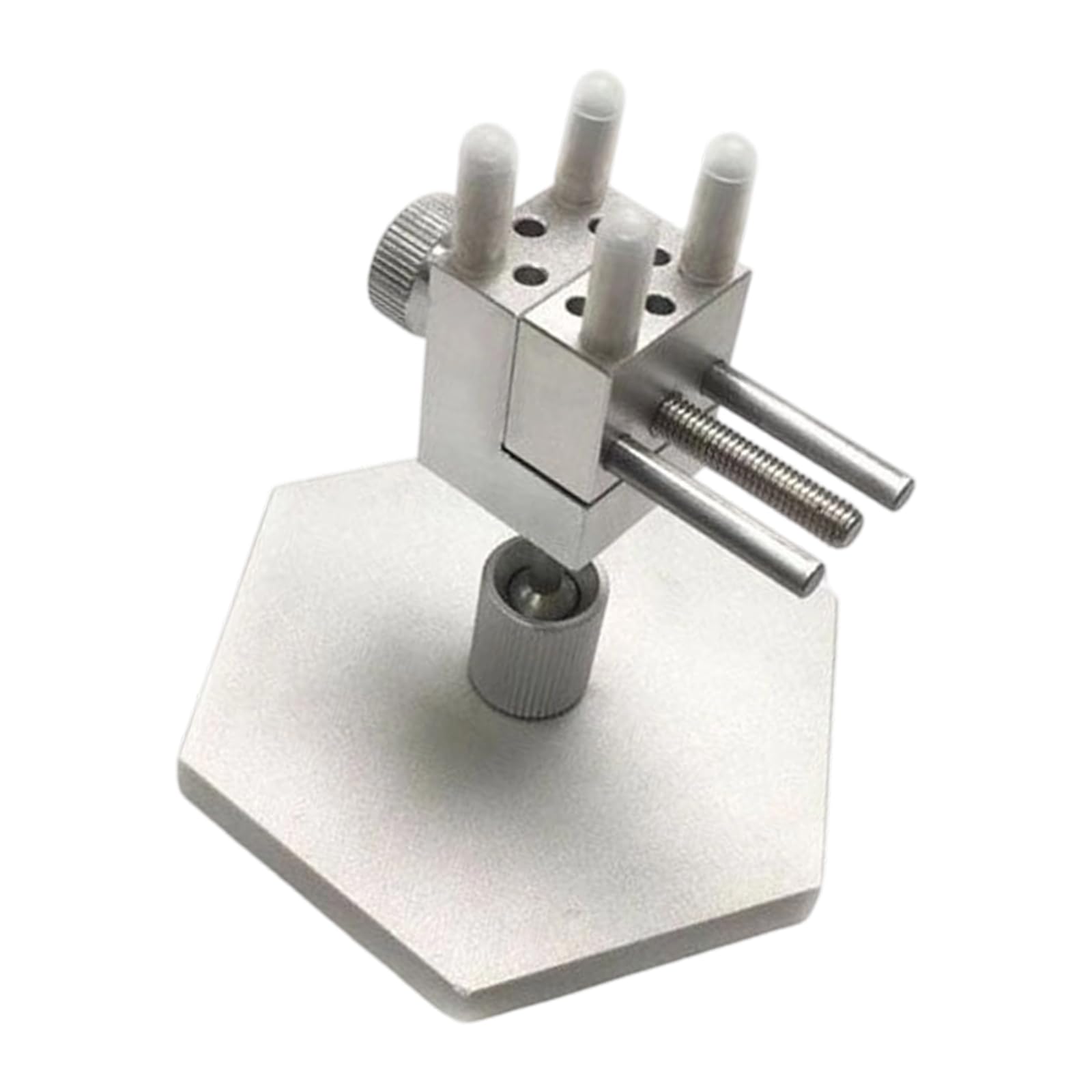 Hdoytxxm Hexagon Base Lightweight Aluminum Workshop Vise 360 Swivels Base Drill Press Benches For Precisions Tasks And Model Building Portable Workbench
