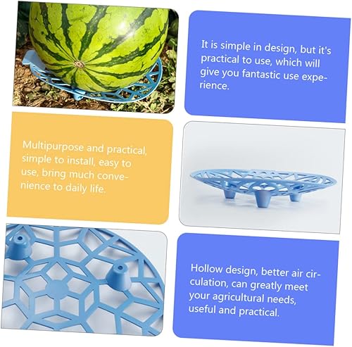 Miniatura 8 de Yardwe Moisés 3pcs Sandía Bandeja Plástico Melones Marco Jardín Sandía Soporte