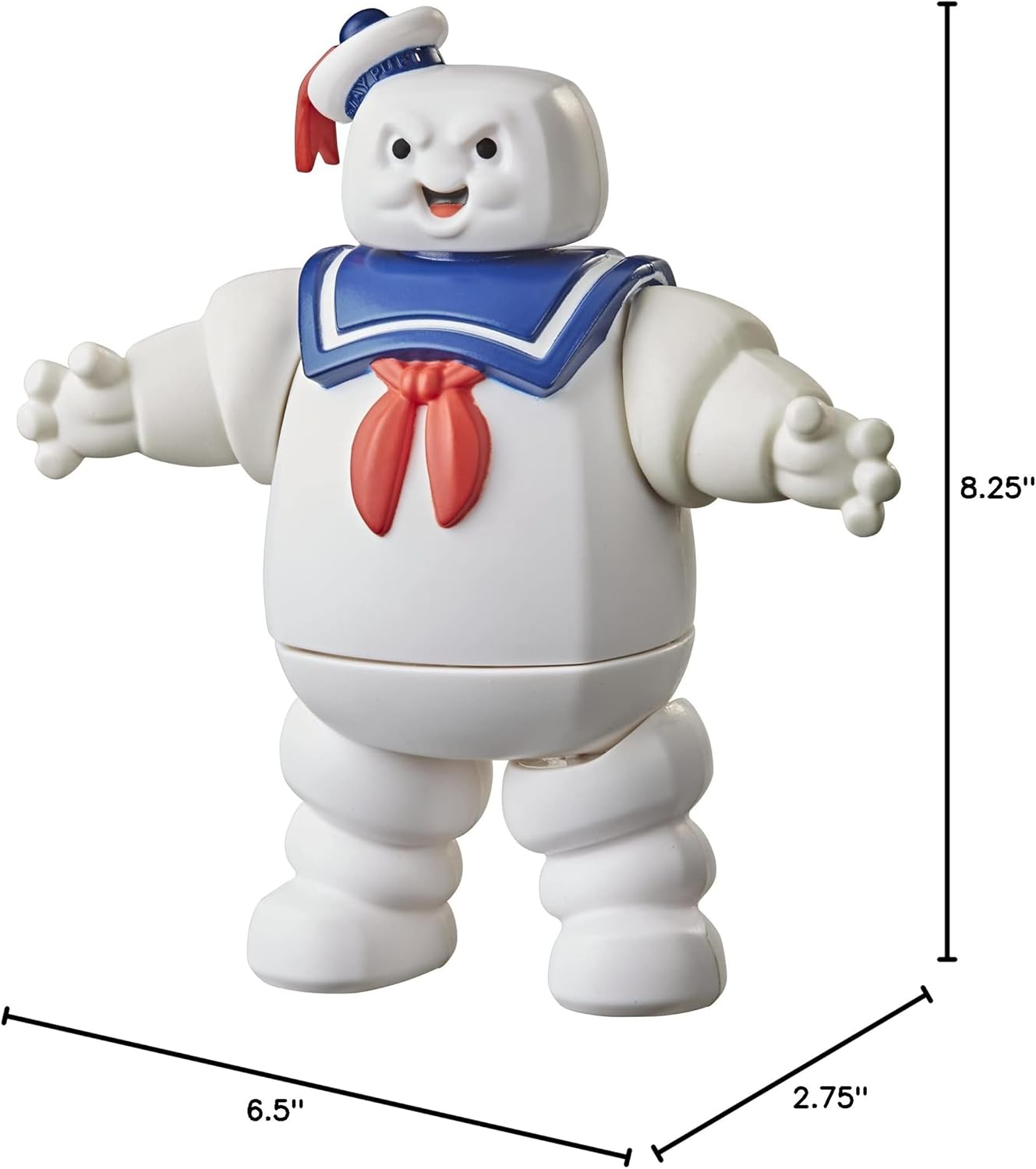 Ghostbusters Fright Feature Stay Puft Marshmallow Man Ghost Figure with Fright Feature, Toys for Kids Ages 4 and Up