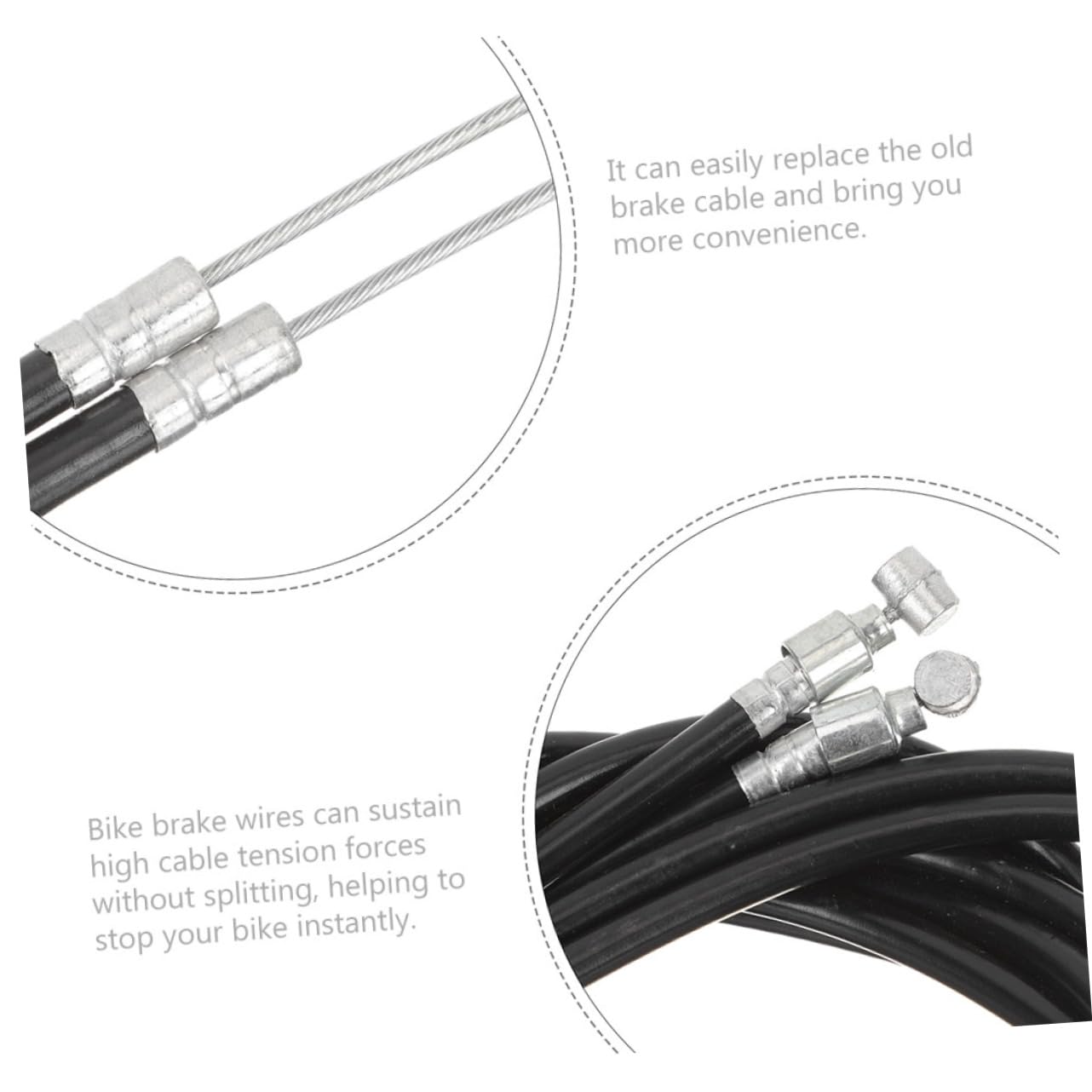 Gatuida Cables para Bicicleta de Delanteros Traseros Resistente y Duradero para Reparación Bicicletas