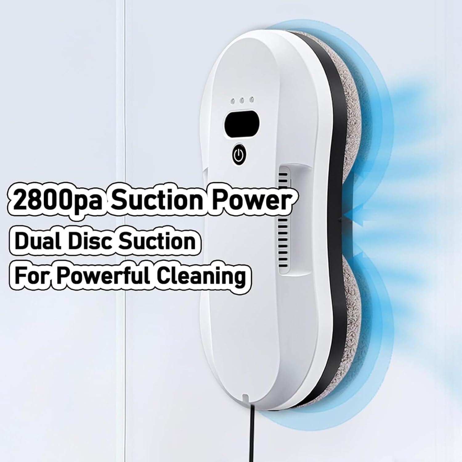 Automatic Window Cleaning Robot, High Altitude Glass Cleaner, Micron Sprinkler, Suitable for Cleaning Glass/Tiles, With Remote Control and Safety Rope