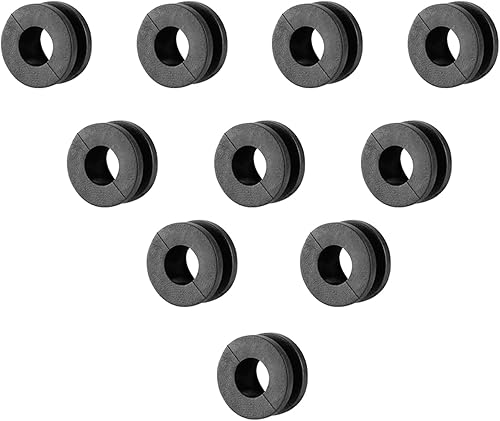 Miniatura 2 de para arandela de goma arandela 10 piezas arandelas de goma de motocicleta negro completo kit de pernos de carenado de motocicleta para Cyber Monday